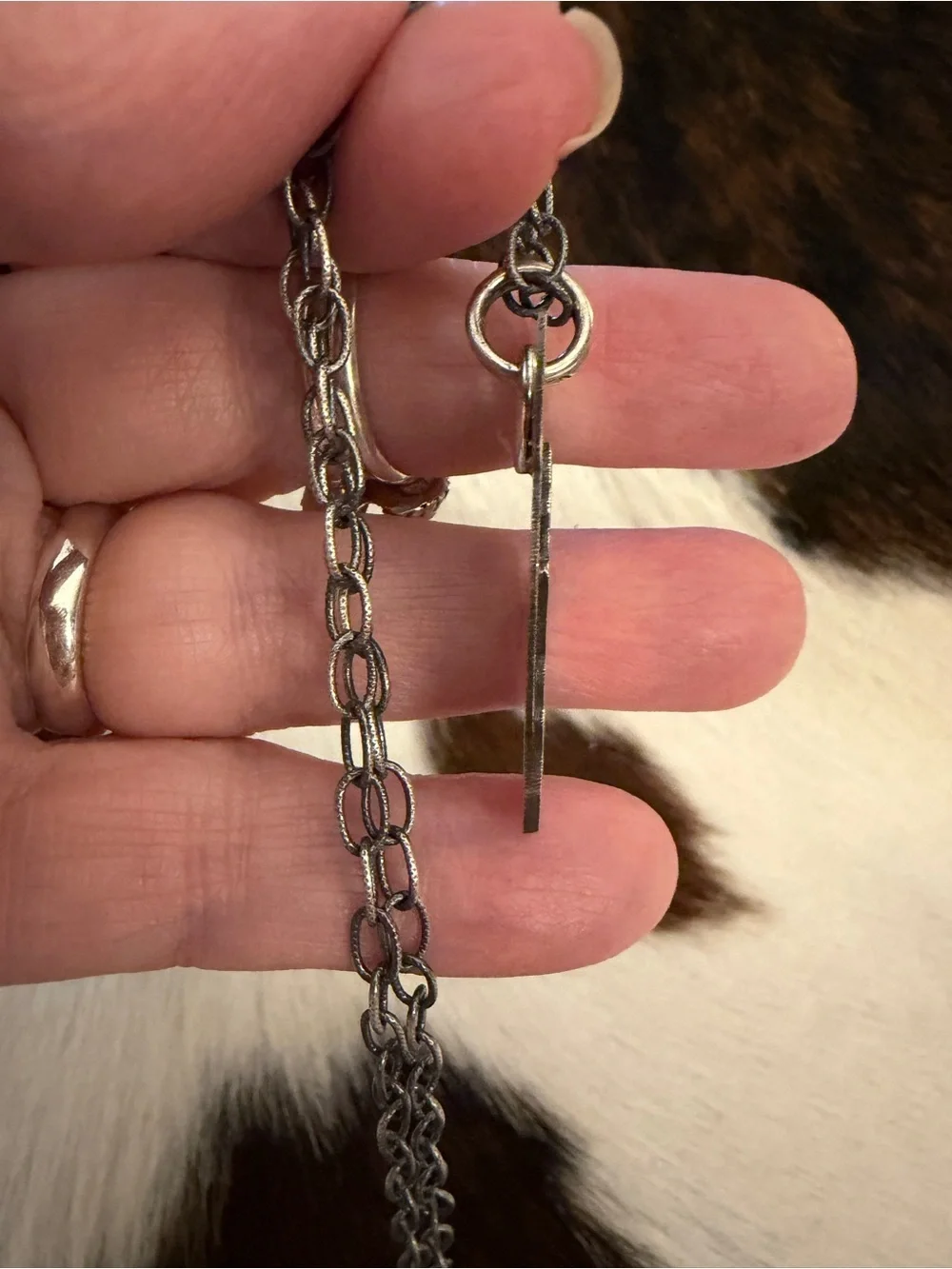 ❤️ Horse Head Silhouette Sterling Silver Hand Crafted Unisex Pendant 1.52”L